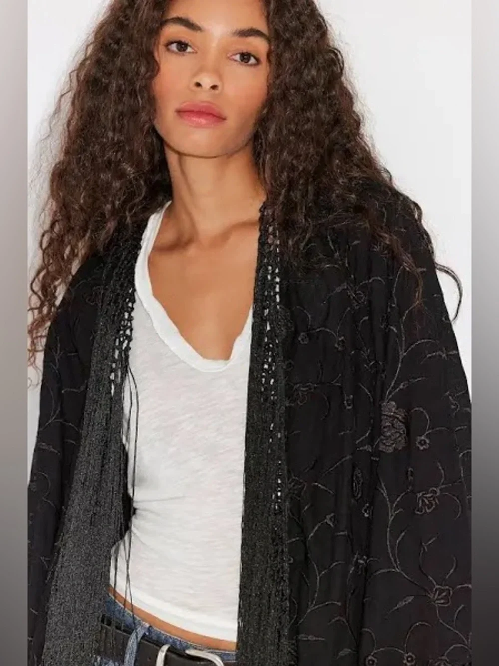 Free People London Nights Piano Duster